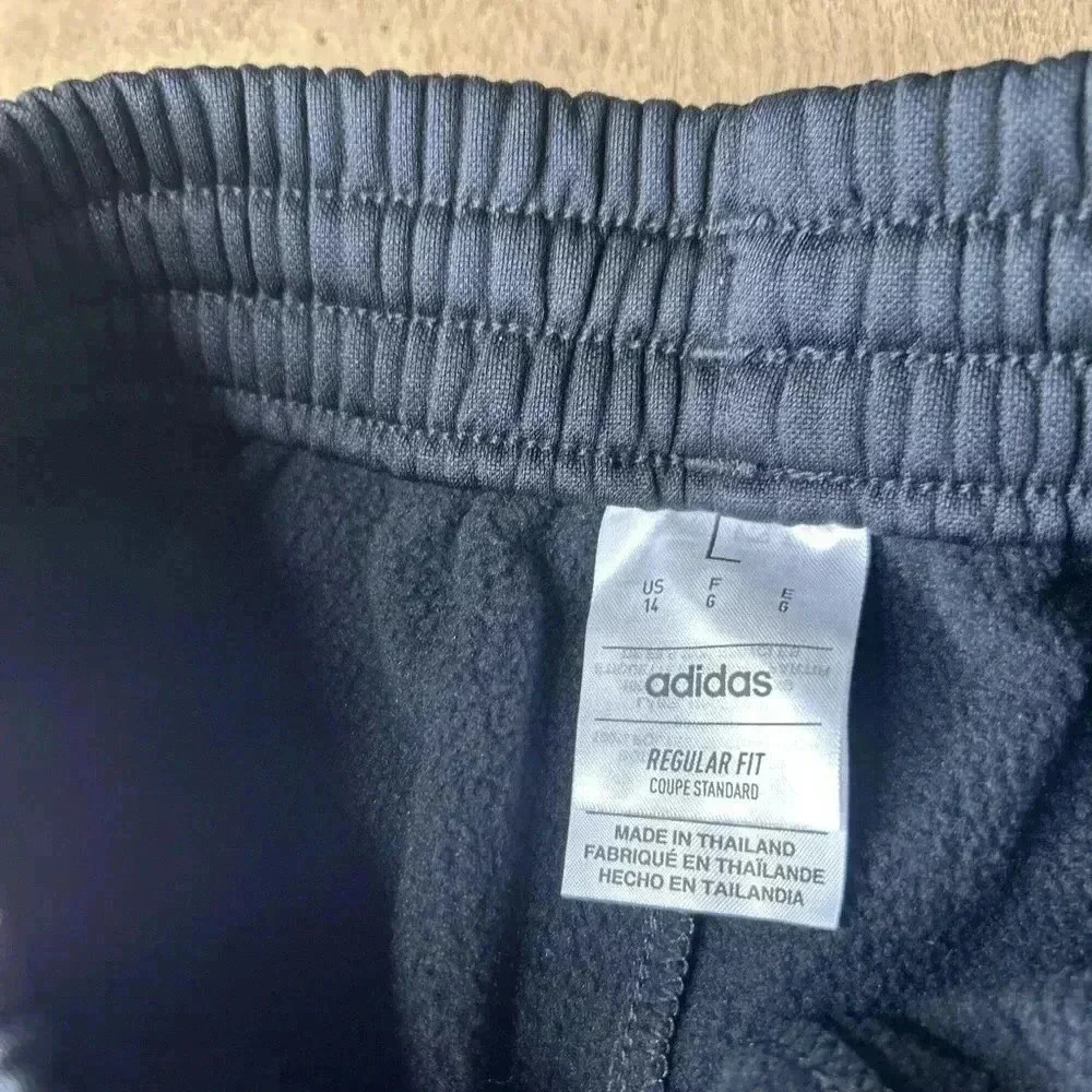 Adidas joggers, black with pink stripes, Large, NWT - Picture 7 of 7